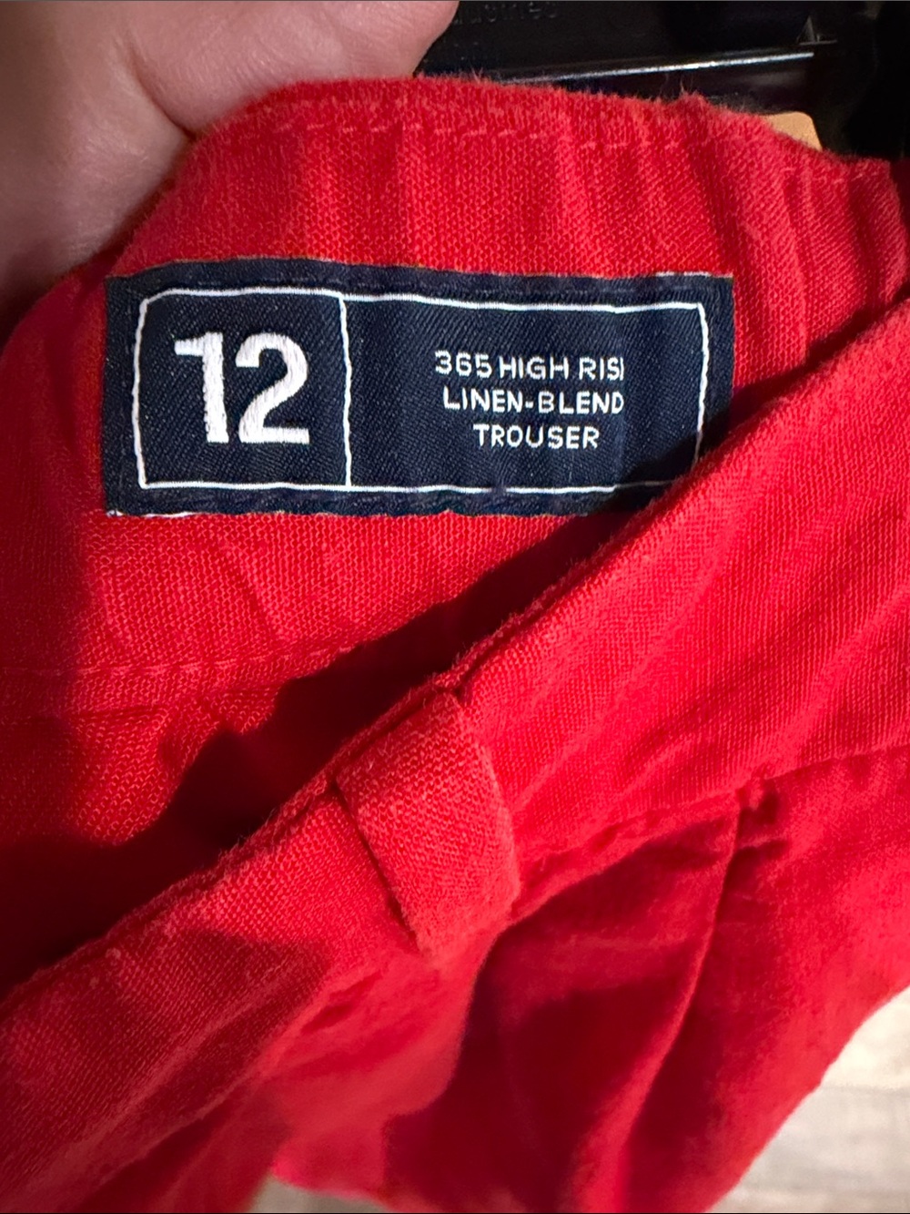 GAP 365 High Rise Linen-Blend Trousers - Picture 11 of 11